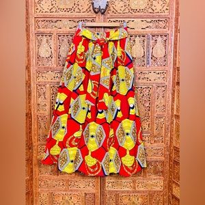 Women’s Ankara African Tribal Print Skirt.NWT